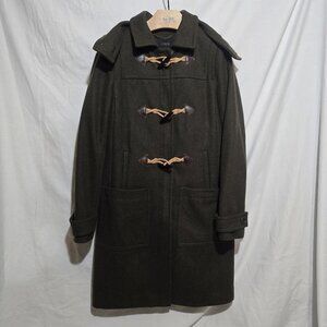 J.Crew Wmn's C8555 Collection Toggle Coat in Italian Wool-Blend Melton Green 00*